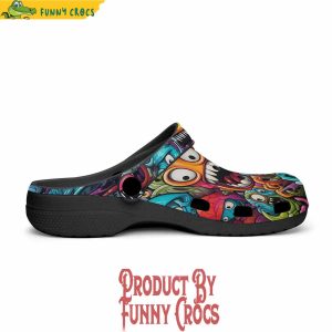 Colorful Monsters Graffiti Art Crocs Shoes 3