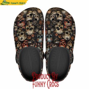 Colorful Skulls Wall Art Crocs Shoes 1