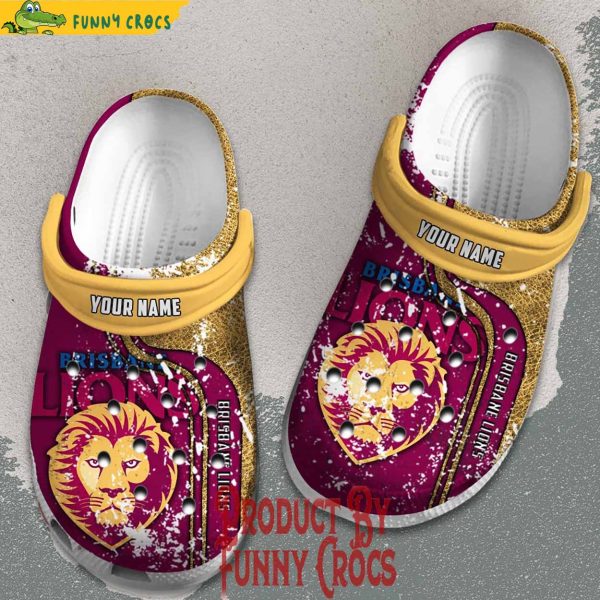 Custom Australian Football League Brisbane Lions Crocs