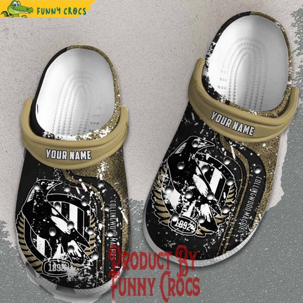 Custom Australian Football League Collingwood Magpies Crocs