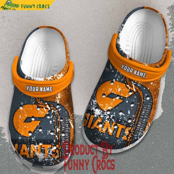 Custom Australian Football League GWS Giants Crocs