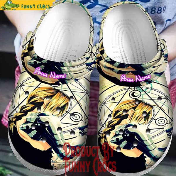 Custom Fullmetal Alchemist Edward Elric Crocs