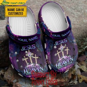 Custom Jesus Because Of Him Heaven Knows My Name Crocs Shoes 1