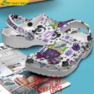 Dungeons And Dragons WarLock White Crocs Shoes