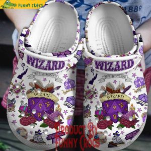 Dungeons And Dragons Wizard White Crocs Shoes