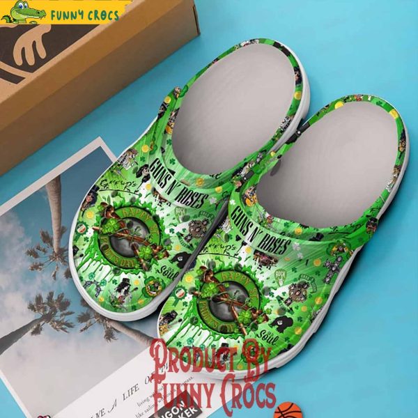 Guns N’ Roses Happy St.Patrick’s Day Crocs