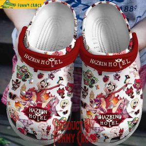 Hazbin Hotel Tv Series Pattern Crocs Shoes