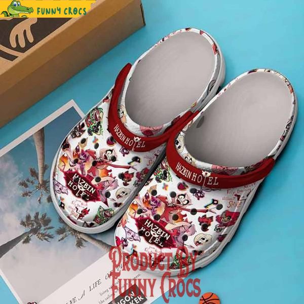 Hazbin Hotel Tv Series Pattern Crocs Shoes