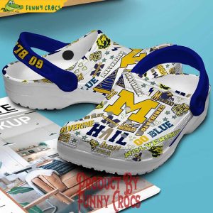 Michigan Wolverines Go Blue Crocs For Adults 2