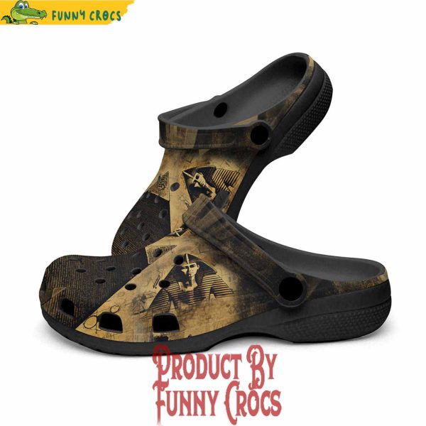 Mysterious Egyptian Pyramid Crocs Shoes