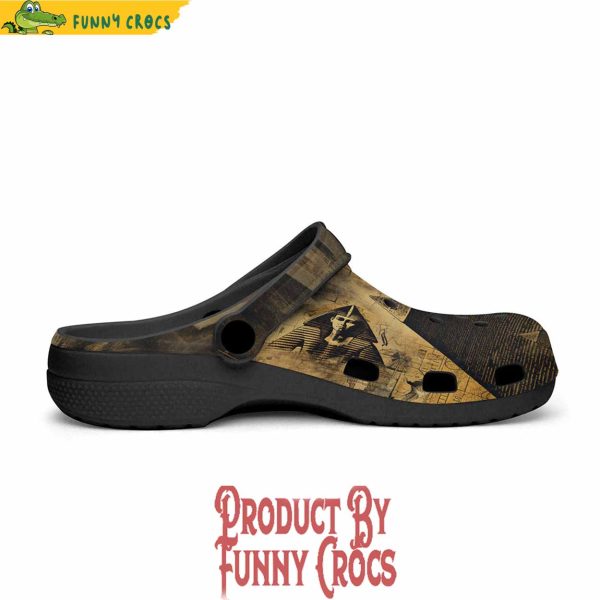 Mysterious Egyptian Pyramid Crocs Shoes