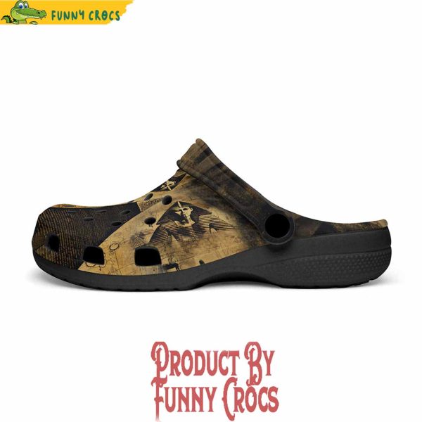 Mysterious Egyptian Pyramid Crocs Shoes