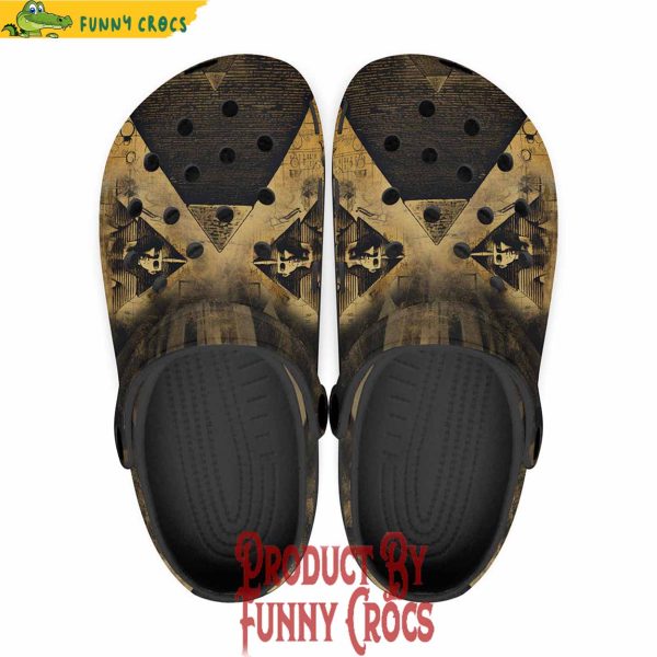 Mysterious Egyptian Pyramid Crocs Shoes