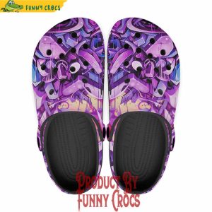 Neon Graffiti Artwork Crocs Shoes