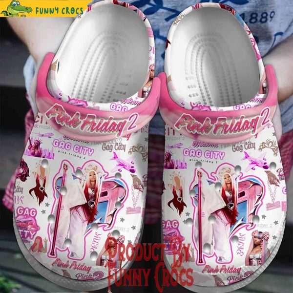 Nicki Minaj Pink Friday 2 White Crocs Gifts For Fans