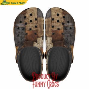 Old Jeans Patchwork Crocs Shoes