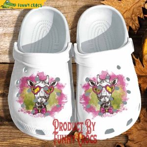 Personalized Cute Giraffe Colorful Crocs Shoes