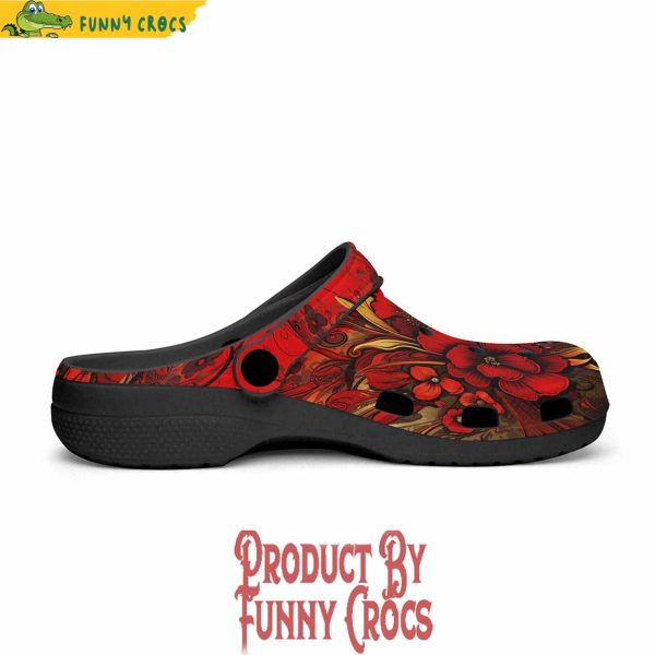 Poppy Flowers Art Crocs Shoes