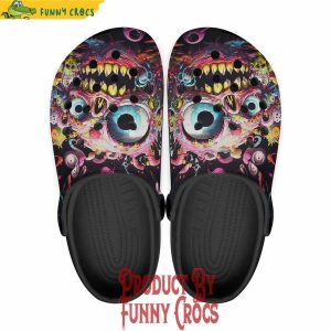 Psychedelic Monster Art Crocs Shoes