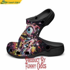 Psychedelic Monster Art Crocs Shoes