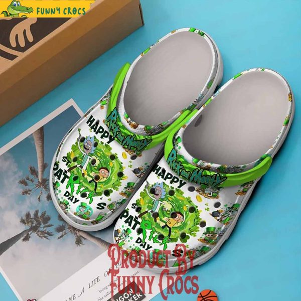 Rick And Morty Happy Patrick’s Day Crocs Shoes