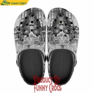 Robot Head Pencil Drawing Crocs Shoes