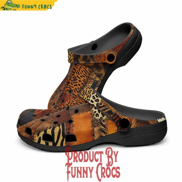 Safari Grunge Patchwork Crocs Shoes