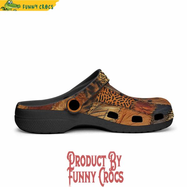 Safari Grunge Patchwork Crocs Shoes