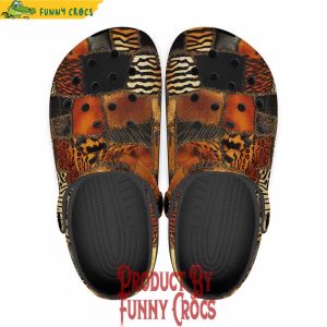 Safari Patchwork Crocs Shoes