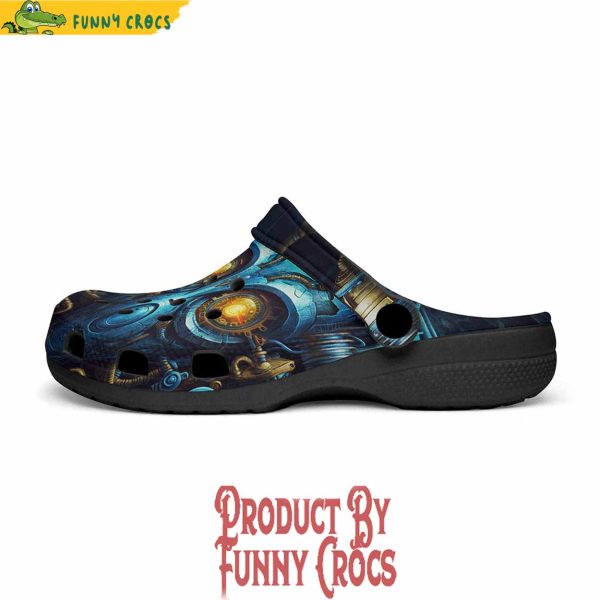 Science Fiction Robot Face Crocs Shoes