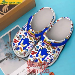 Sonic The Hedgehog Face Pattern Crocs For Kids 2