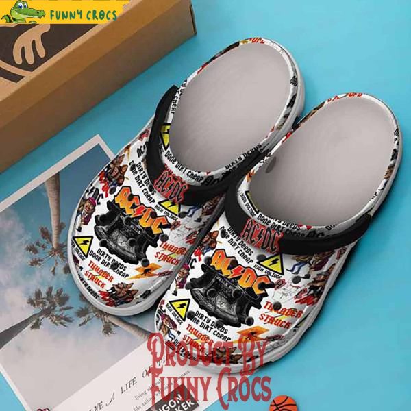 ACDC Dirty Deeds Done Dirt Cheap Crocs Shoes