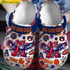 Auburn Tigers War Damn Eagle Crocs Style 1