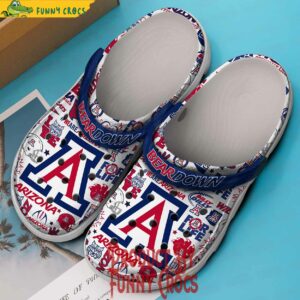 Bear Down Arizona Wildcats Logo Football Crocs 3