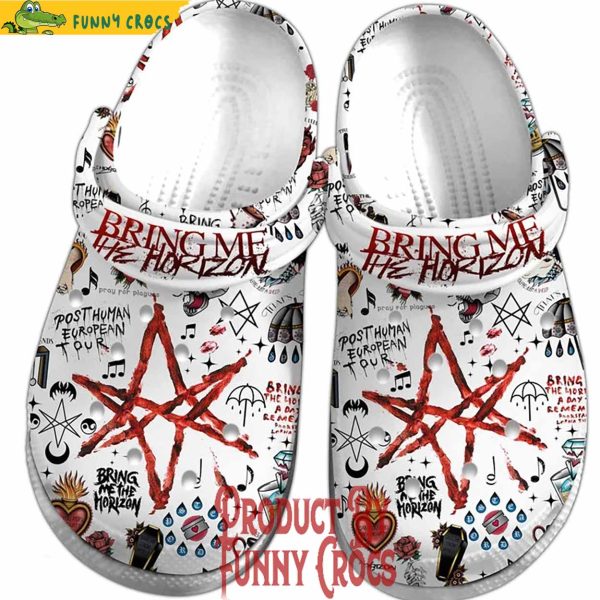 Bring Me The Horizon Post Human European Tour Crocs Shoes