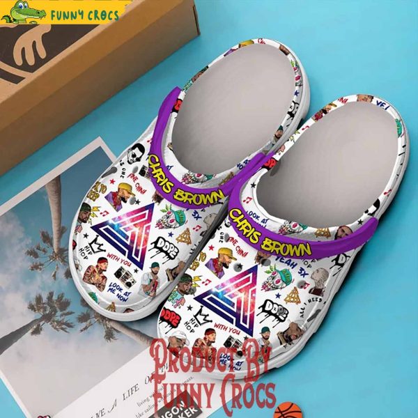 Chris Brown Fine China Crocs Shoes