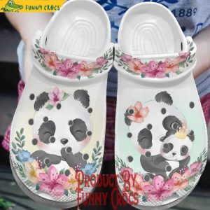 Custom Panda Family Sunflower Crocs Style