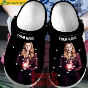 Custom Wanda Maximoff Black Crocs