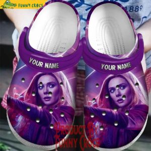 Custom Wanda Maximoff Purple Crocs Shoes