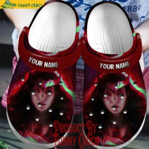 Customized Wanda Maximoff Red Crocs Style