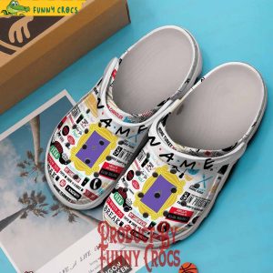 Friends Central Perk Pattern Crocs Style