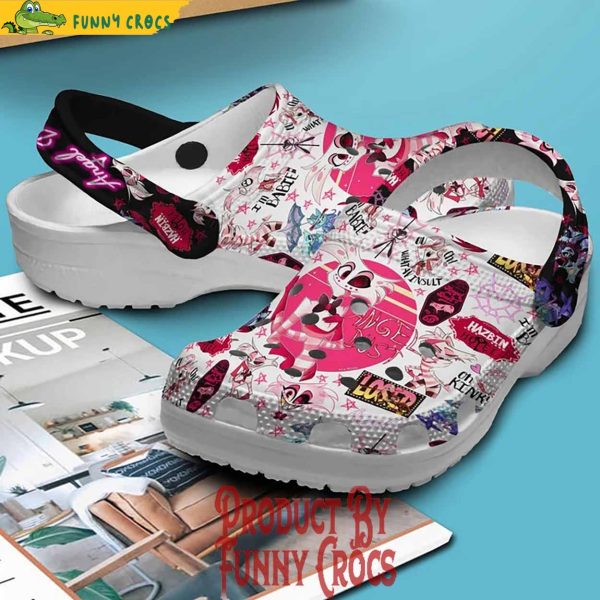 Hazbin Hotel Angel Dust Crocs Shoes