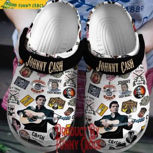 Johnny Cash Satisfied Mind Crocs Shoes