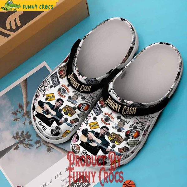 Johnny Cash Satisfied Mind Crocs Shoes