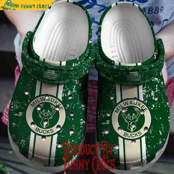 Milwaukee Bucks Logo Basketball Crocs Shoes