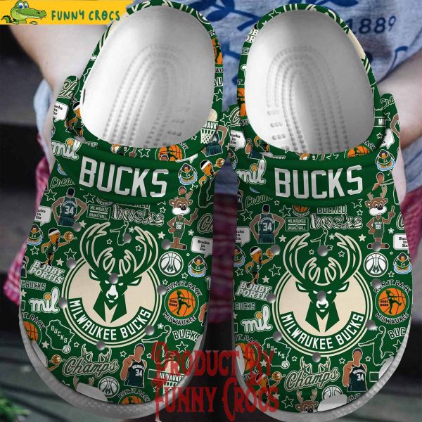 Milwaukee Bucks Run It Back Crocs Shoes