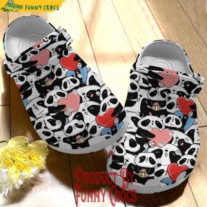 Panda White Sole Crocs Style