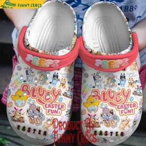 Personalized Bluey Happy Easter Crocs