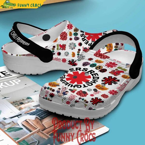 Red Hot Chili Peppers Logo White Crocs Style