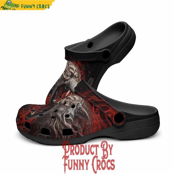 Red Tiger Splash Crocs Style
